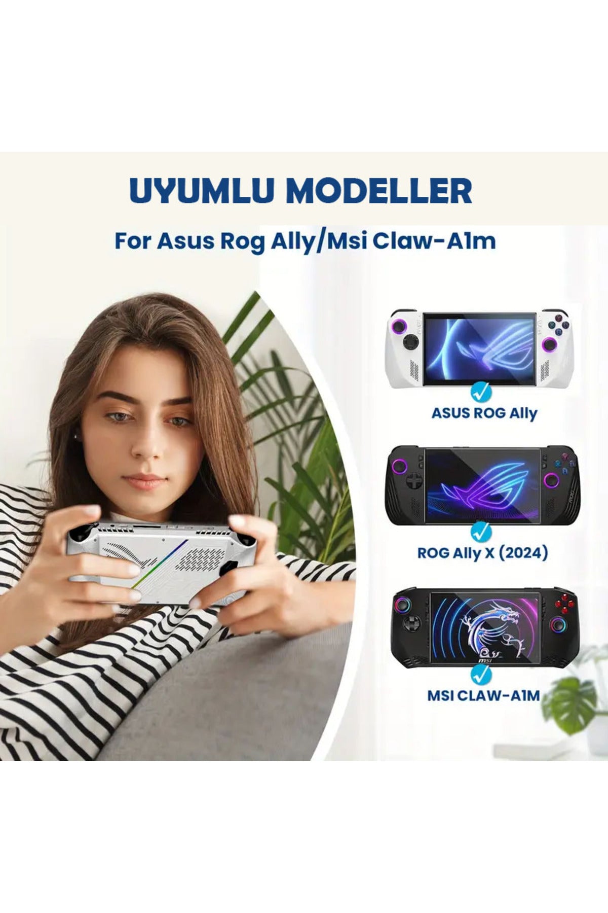Ekran koruyucu  ROG Ally X uyumlu [7 inç]  Nano 9H Cam Ekran Koruyucu-2 Adet