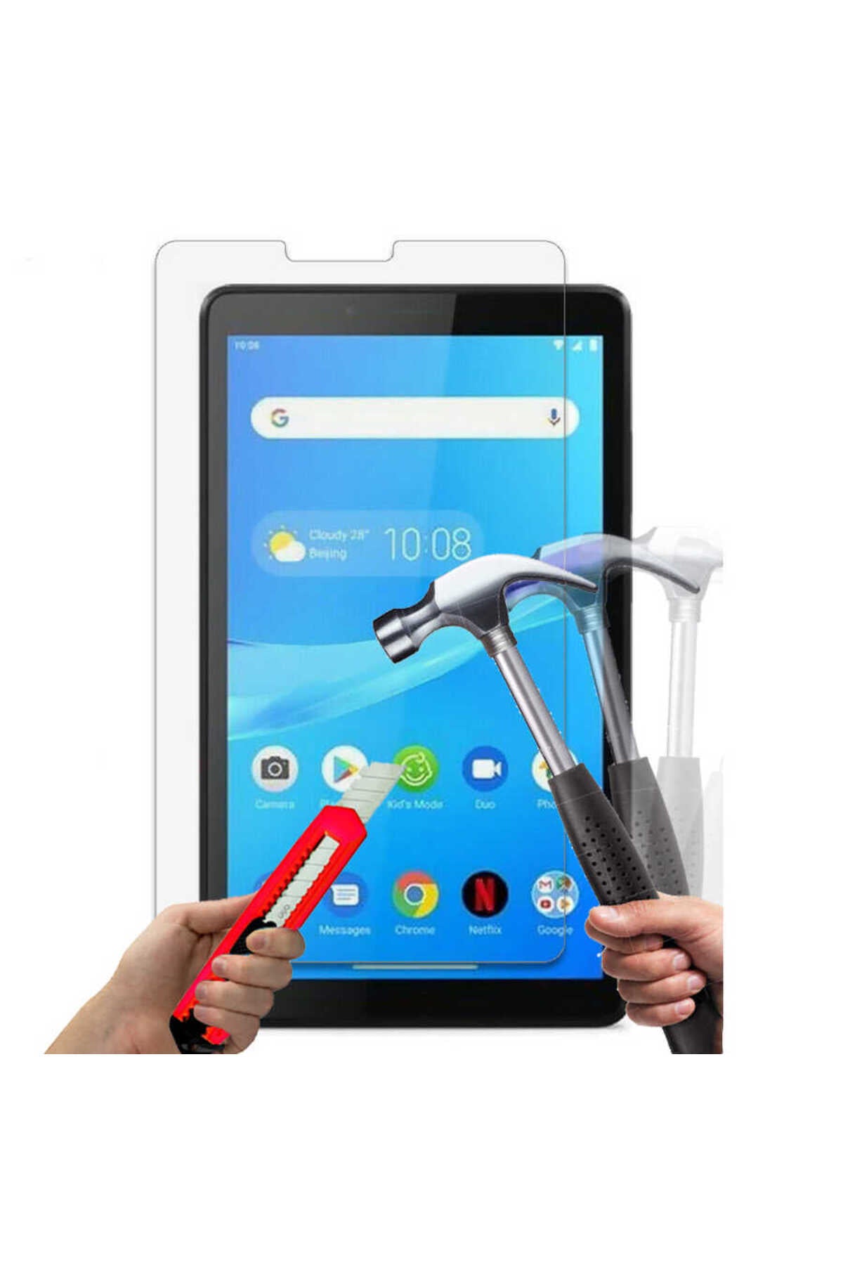 Lenovo Tab M7 Tablet Temperli Cam Ekran Koruyucu