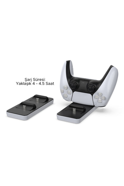 Dobe Tp5 0591 Ps5 Playstation 5 Joystick Kol Type C Şarj Stand