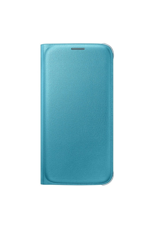 Samsung Galaxy S6 Flip Wallet Deri Orjinal Mavi- Ef-wg920ple Siyah Kılıf