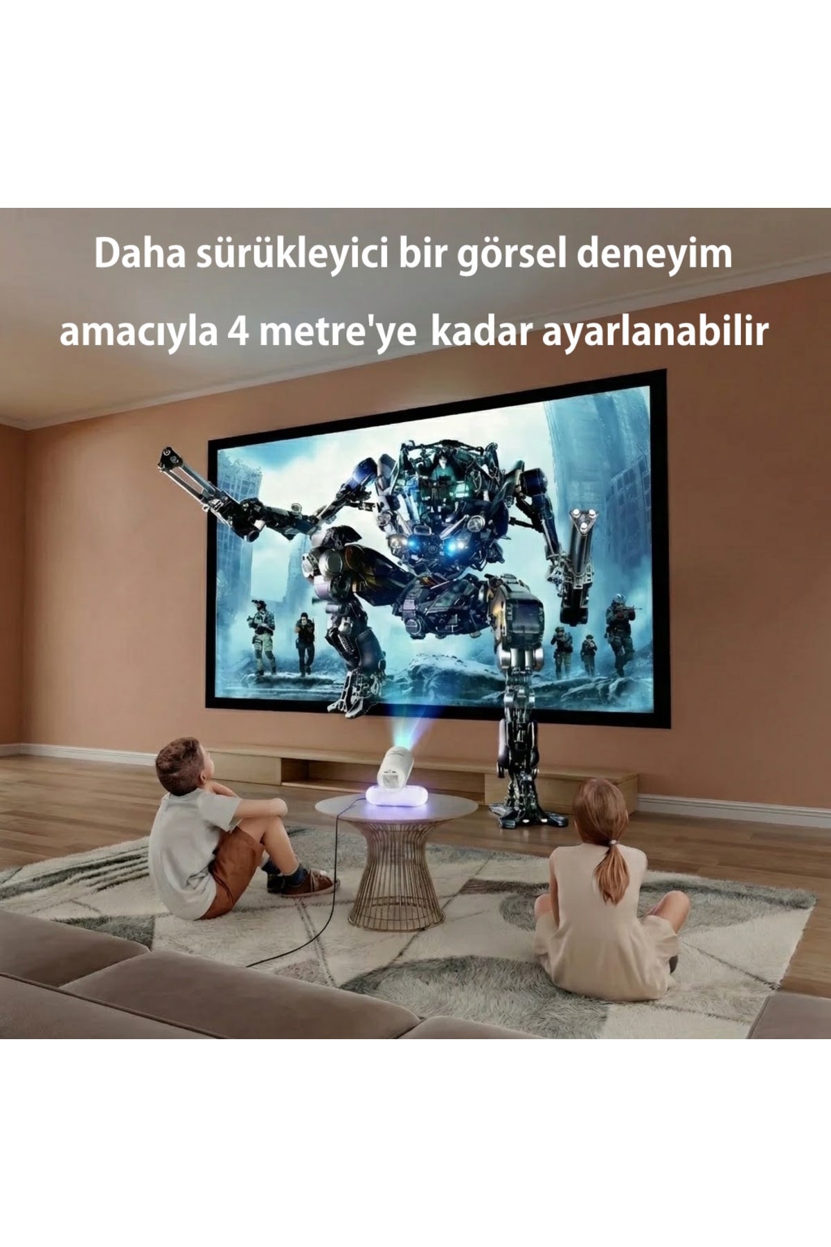 Taşınabilir Akıllı Mini 4K Projeksiyon Cihazı - K8