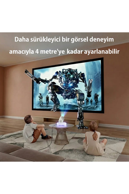 Taşınabilir Akıllı Mini 4K Projeksiyon Cihazı - K8