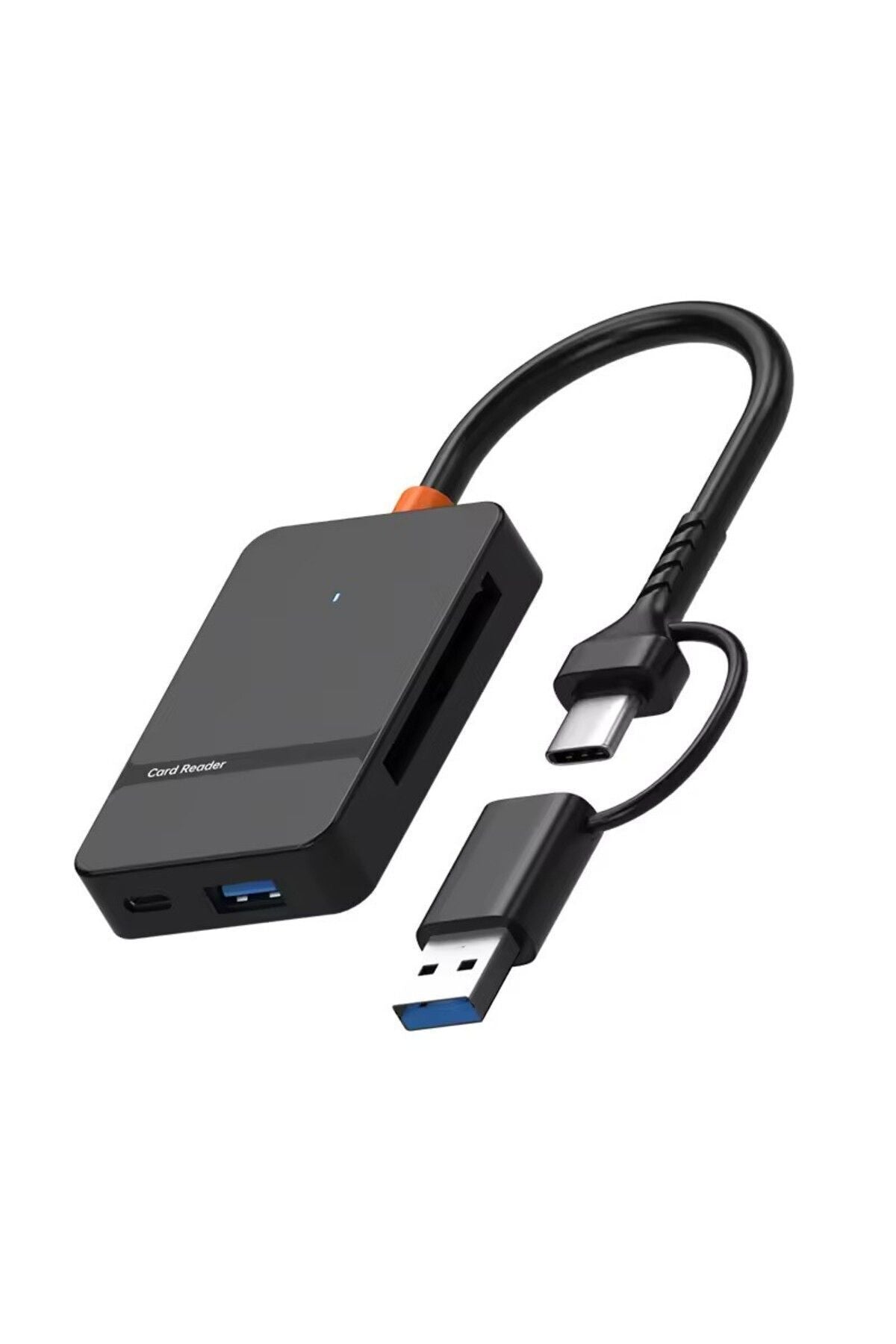 Ads-316 Usb-c + Usb 8 Port Ms Cf Tf/sd Dhc Sdxc Kamera Kart Tak Çalıştır Kart Okuyucu HDMI