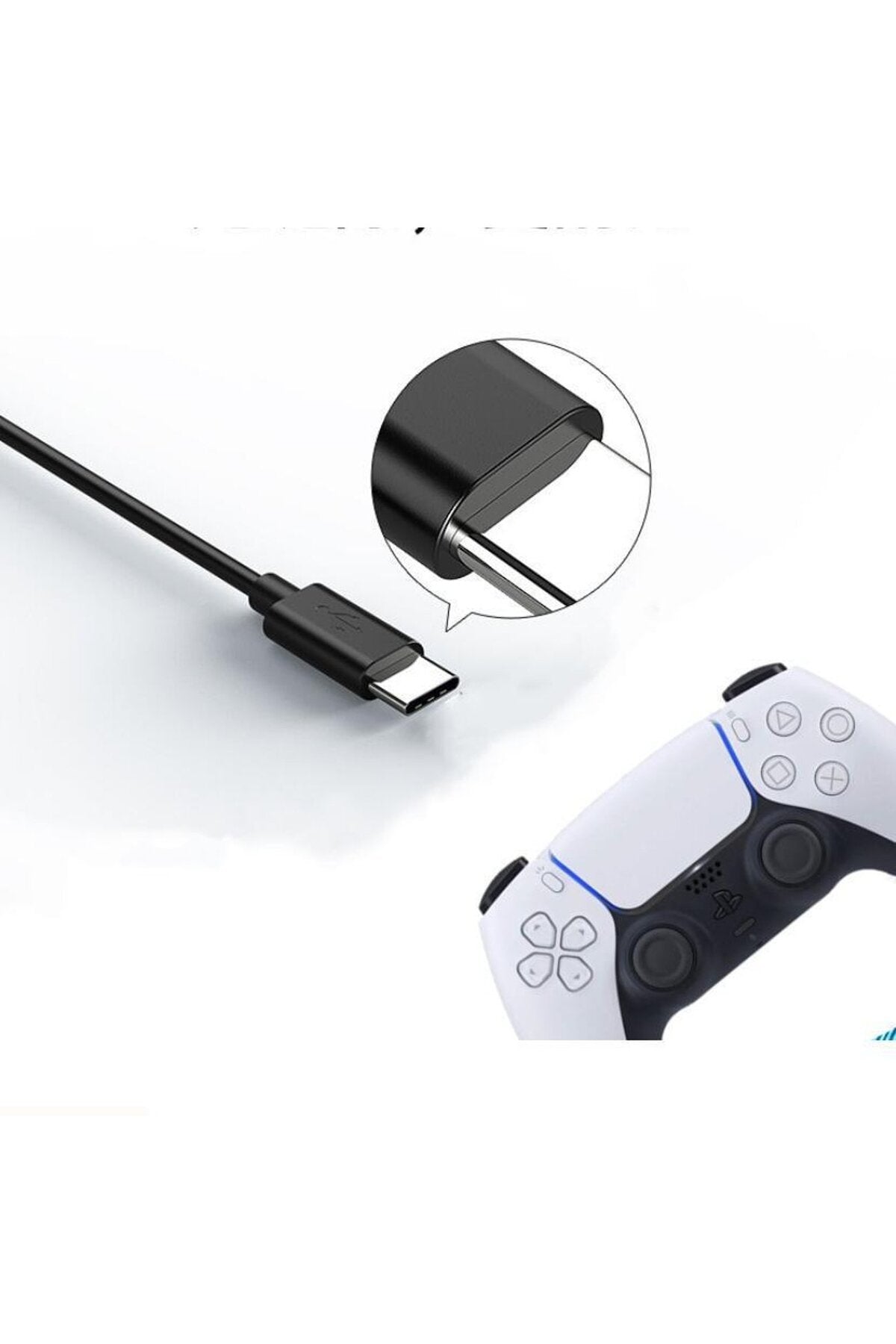Ps5 Dualsense Ps5 Dualsense Edge Joystick Orijinal Şarj Kablosu-1.8m