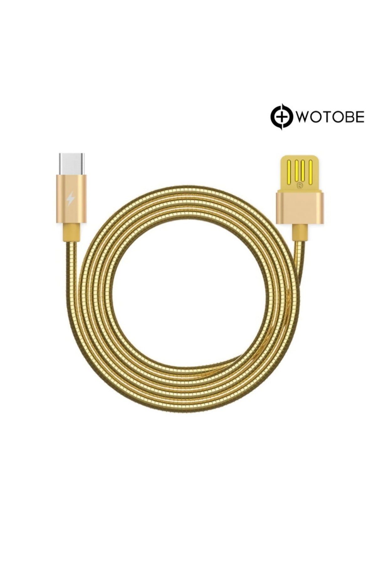 Usb Type-c Çelik Spiralli Şarj Data Kablosu