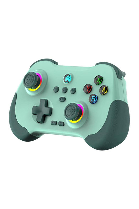 Z01 Pc/ps4/ps3/Apple Uyumlu iOS/switch/android Telefon Tv Tablet Titreşimli Rgb Bluetooth Joystick Gamepad Yeşil