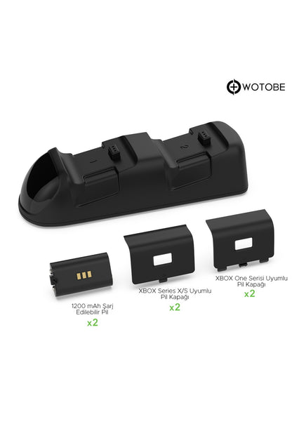 Led Göstergeli Xbox One/series S/x Uyumlu Şarj Istasyonu Ve Şarj Edilebilir Pil Set
