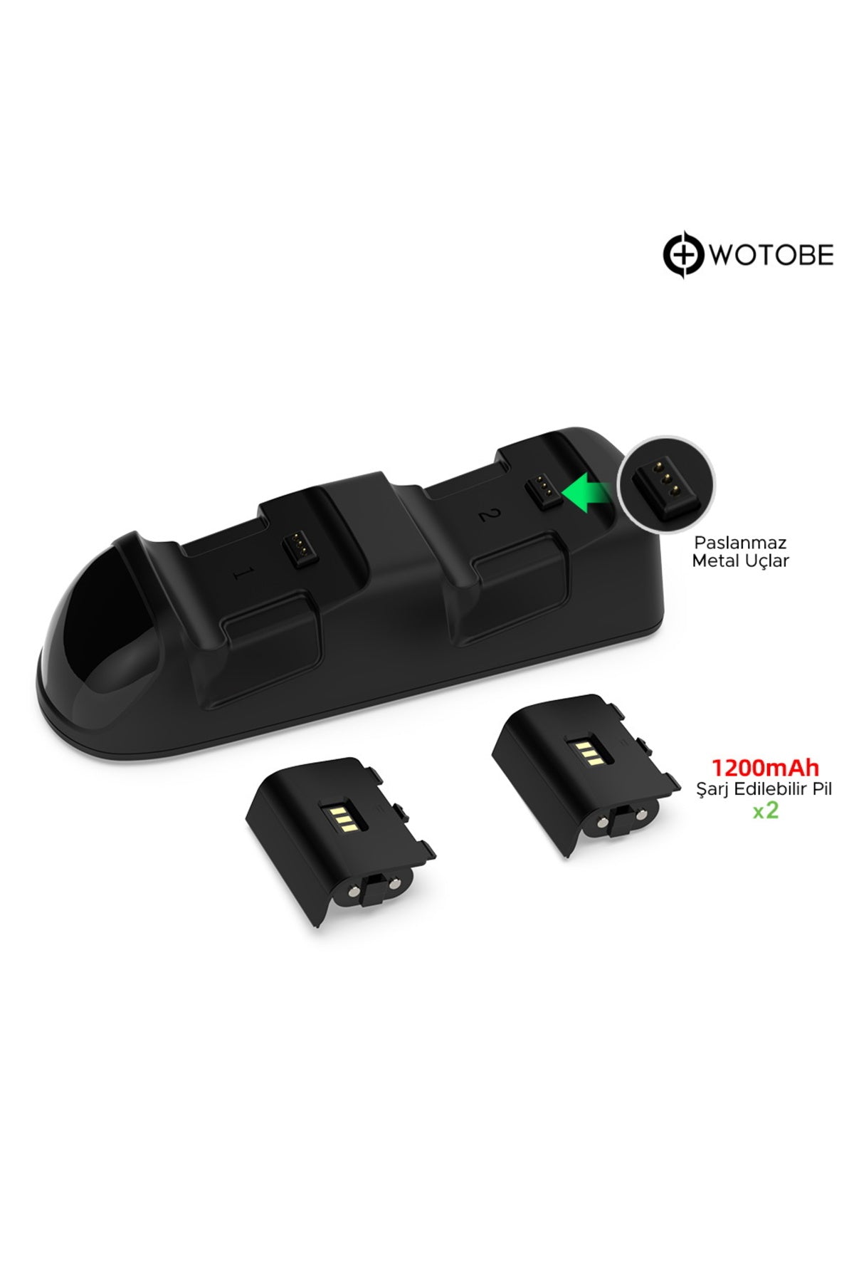 Led Göstergeli Xbox One/series S/x Uyumlu Şarj Istasyonu Ve Şarj Edilebilir Pil Set