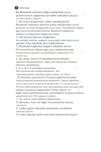 Android Tv/tv Xbox/pc/nintendo Switch Uyumlu Kablosuz Joystick Bluetooth V5.0 Usb Bağlantı Aparatı