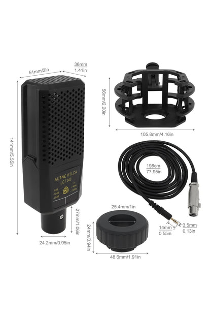 Lgt240 Filtreli Condenser Mikrofon F998 Live Plus Ses Kartı Ve Standlı Set