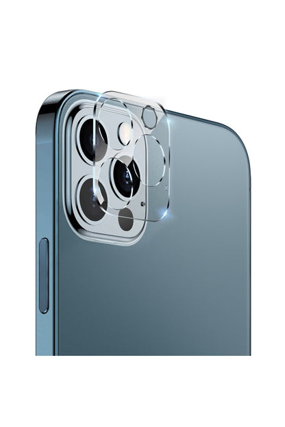 Apple Uyumlu iPhone 12 Pro Max Kamera Lens Koruma Camı Şeffaf