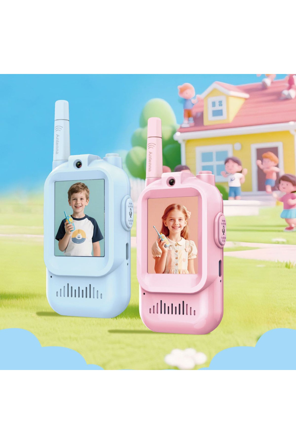 HD Görüntülü 4 Farklı Ses Efektli Çocuklar İçin Telsiz - HL02