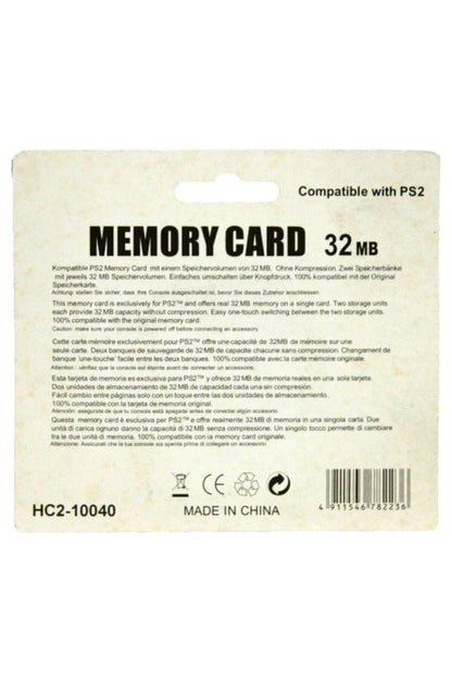 Ps2 Uyumlu 32 Mb Memory Card Hafıza Kartı Sony Playstation 2 32 Mb Hafıza Kartı