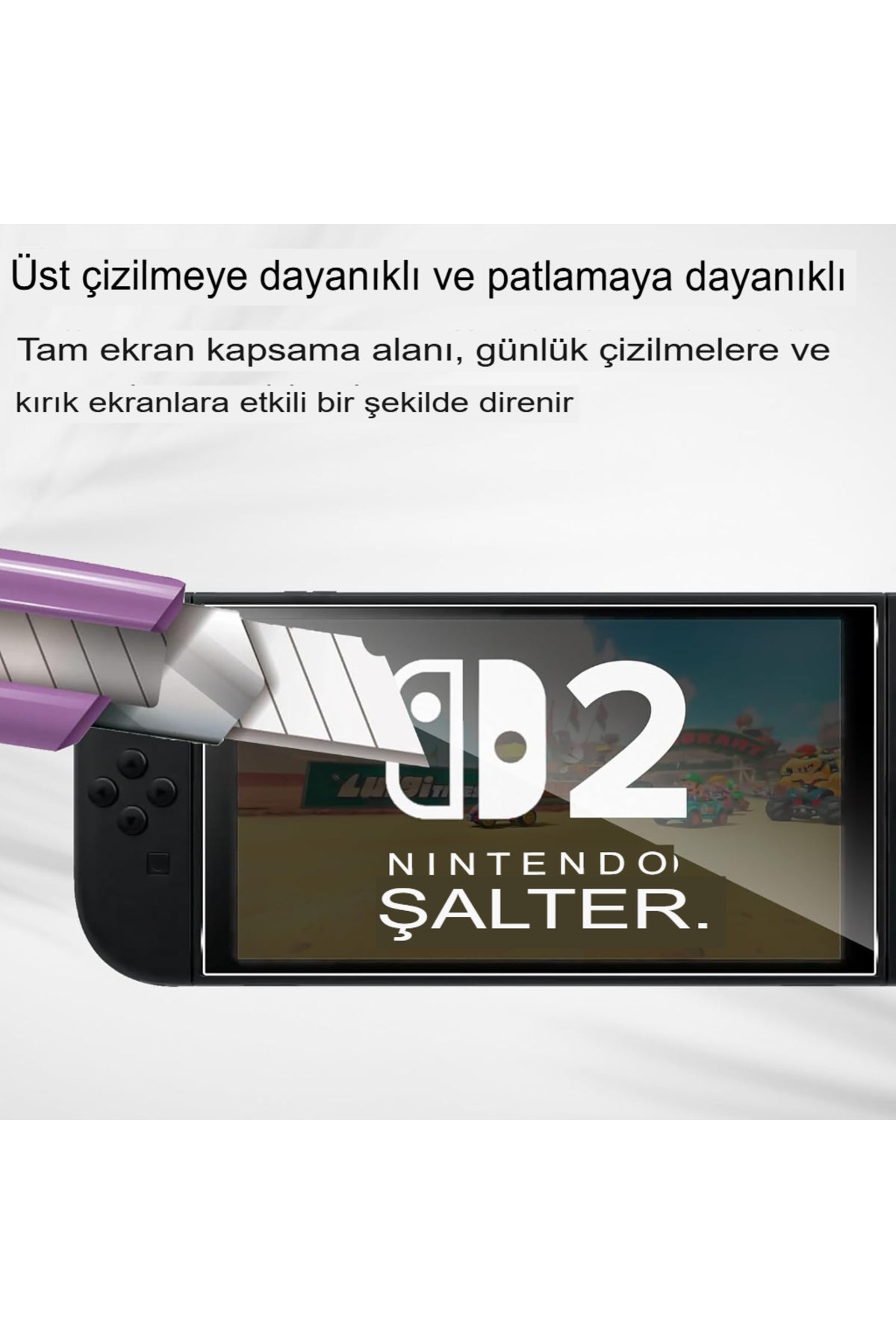 Nintendo Switch 2 9H Nano Ekran Koruyucu 2'li Paket