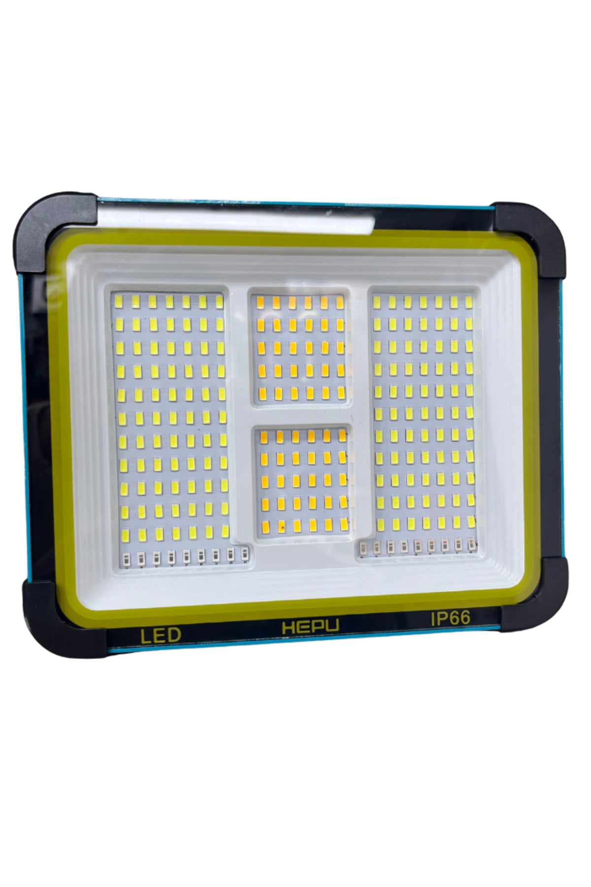 Güneş Enerjili Taşınabilir LED – 150W Güç, 336 LED, IP66, Solar + USB Şarjlı, Mıknatıslı Taban