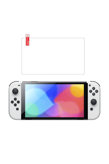 Pg-sw100 Switch Oled Temperli Hd Ekran Koruyucu Parmak İzi Ve Yağ Kirliliği Önleyici