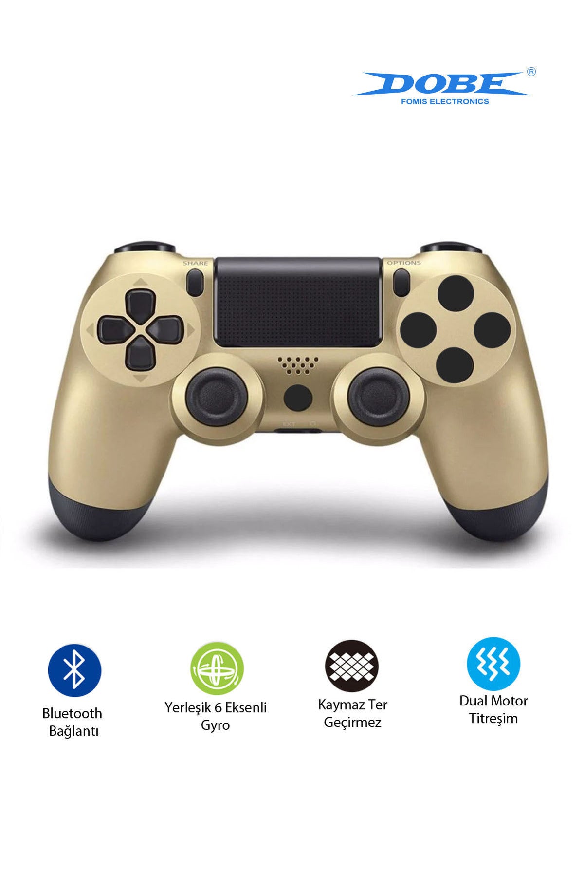 Ps4-pc-android Box-android-Apple Uyumlu iOS Telefon Tablet Titreşimli Bluetooth Oyun Kolu Kamo Kırmızı