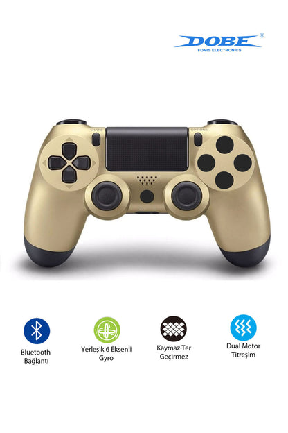 Ps4-pc-android Box-android-Apple Uyumlu iOS Telefon Tablet Titreşimli Bluetooth Oyun Kolu Kamo Kırmızı