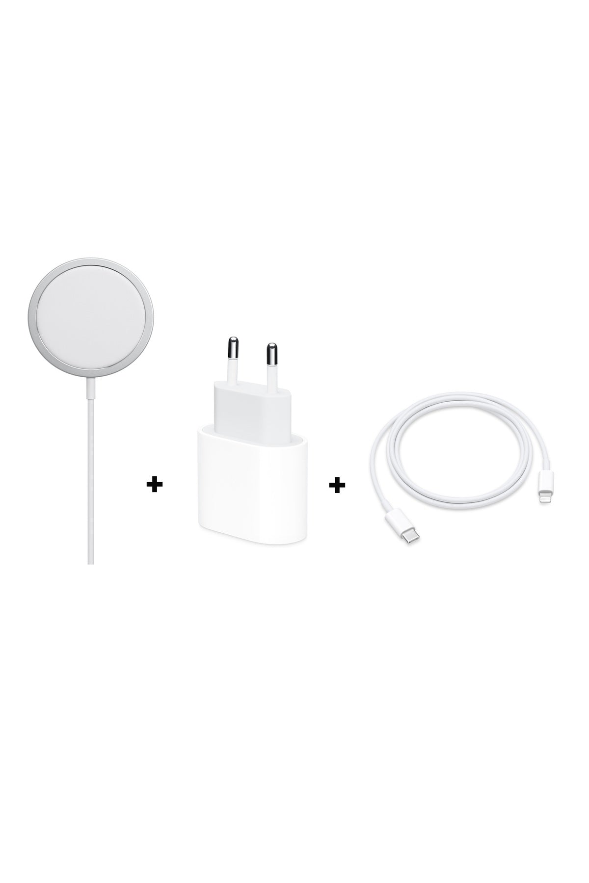 3 In 1 Apple Uyumlu iPhone 12 Serisi Magsafe Şarj Ve 20w Pd Hızlı Şarj Seti
