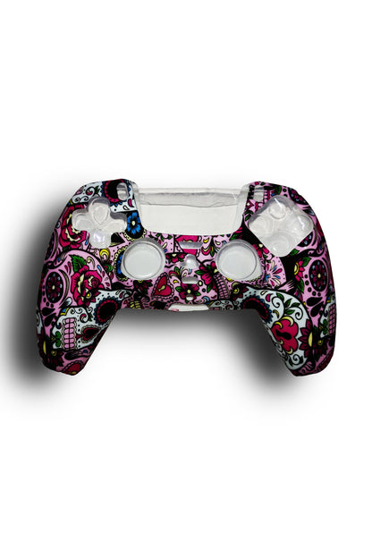 Ps5 Controller Kuru Kafa Serisi Desenli Koruyucu Silikon Kılıf Model-11