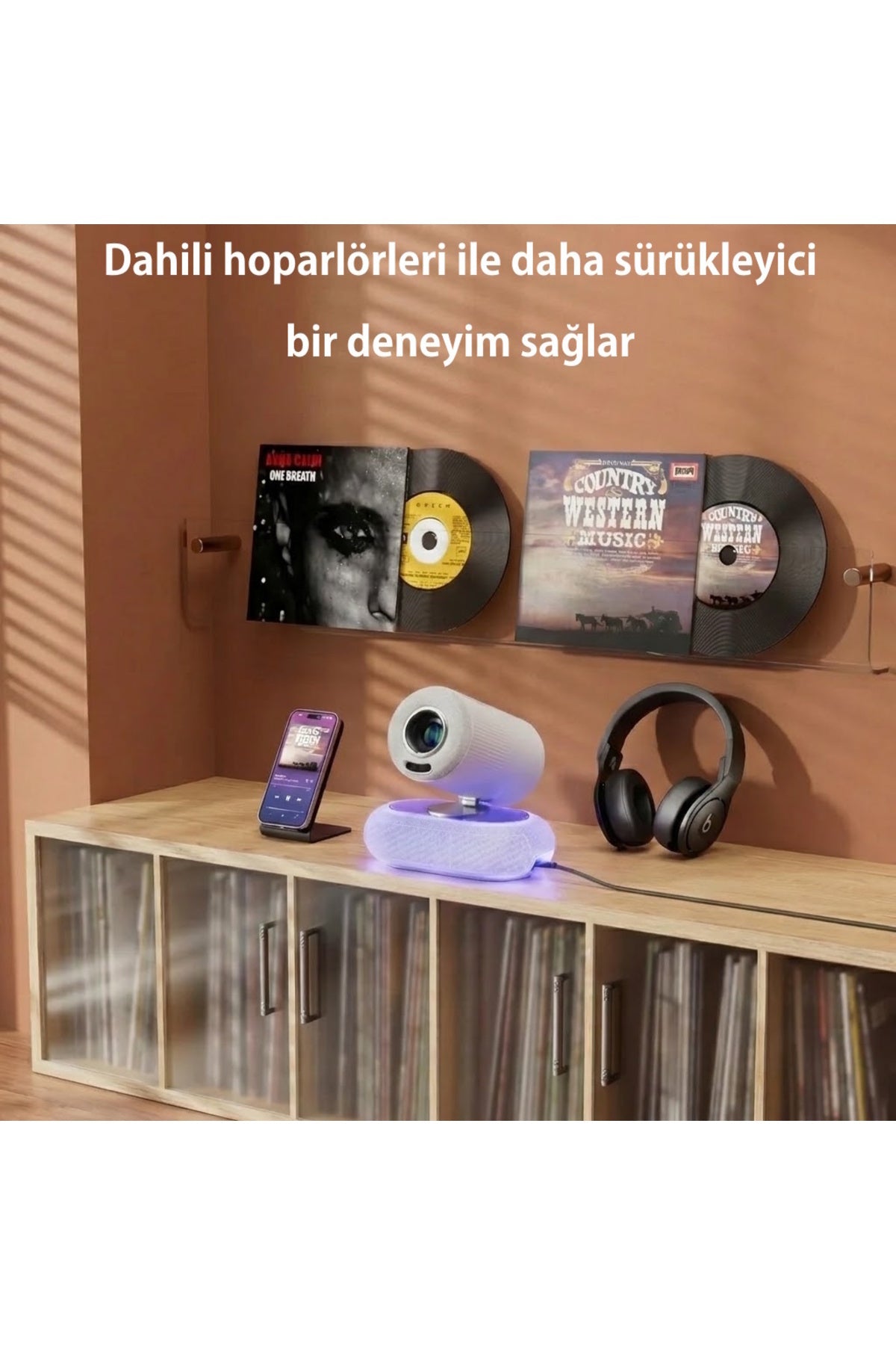 Taşınabilir Akıllı Mini 4K Projeksiyon Cihazı - K8