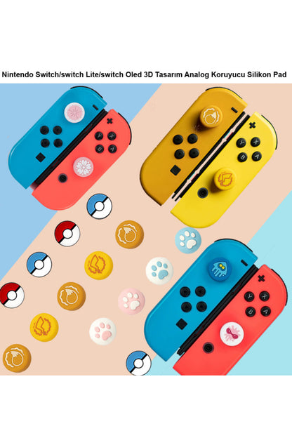 Mario Ps4/ps5 Game Pad Uyumlu Analog Yükseltici Kontrol Kiti Kırmızı