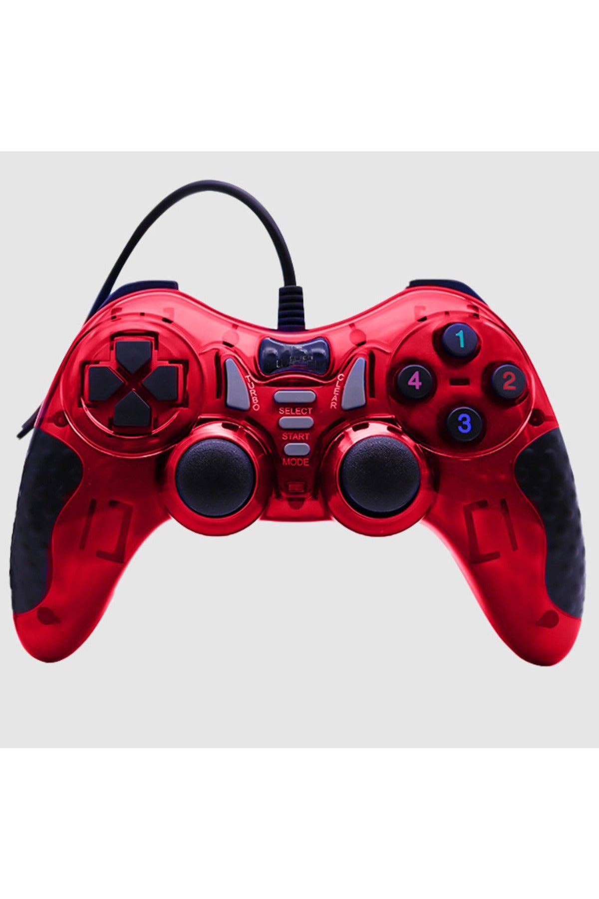 Pc Uyumlu Usb Dual Shock Titreşimli Joystick Oyun Kolu-cfl-2586 Kırmızı