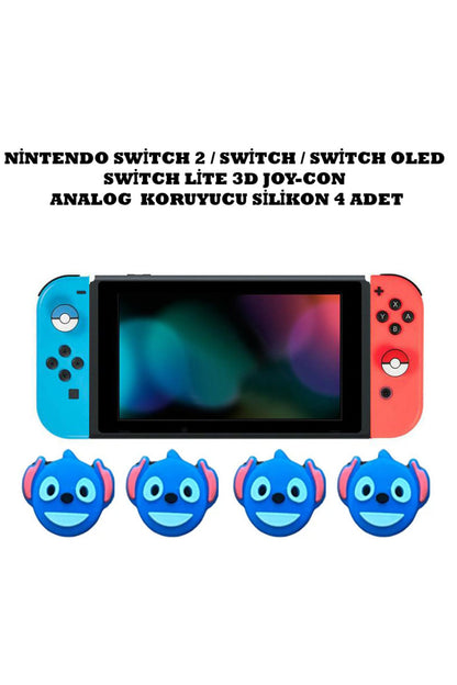 Switch/Switch 2/Switch Oled /Switch Lite Uyumlu Yeni 3D Analog Silikon PAD