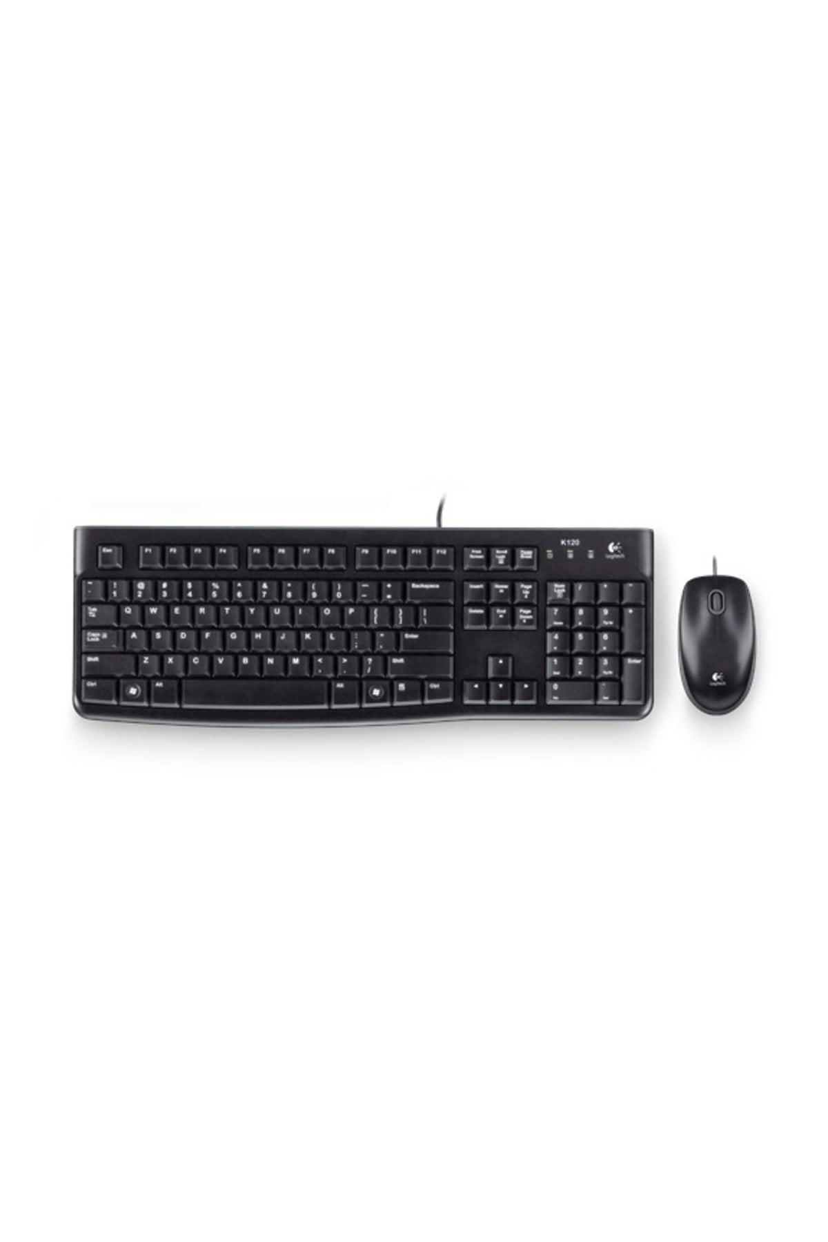Logitech Mk120 Kablolu Q Klavye-mouse Set Siyah