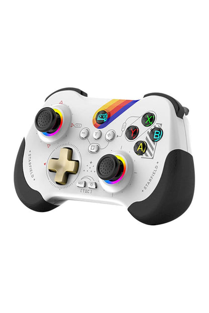 Z01 Pc/ps4/ps3/Apple Uyumlu iOS/switch/android Telefon Tv Tablet Titreşimli Rgb Bluetooth Joystick Gamepad Rainbow