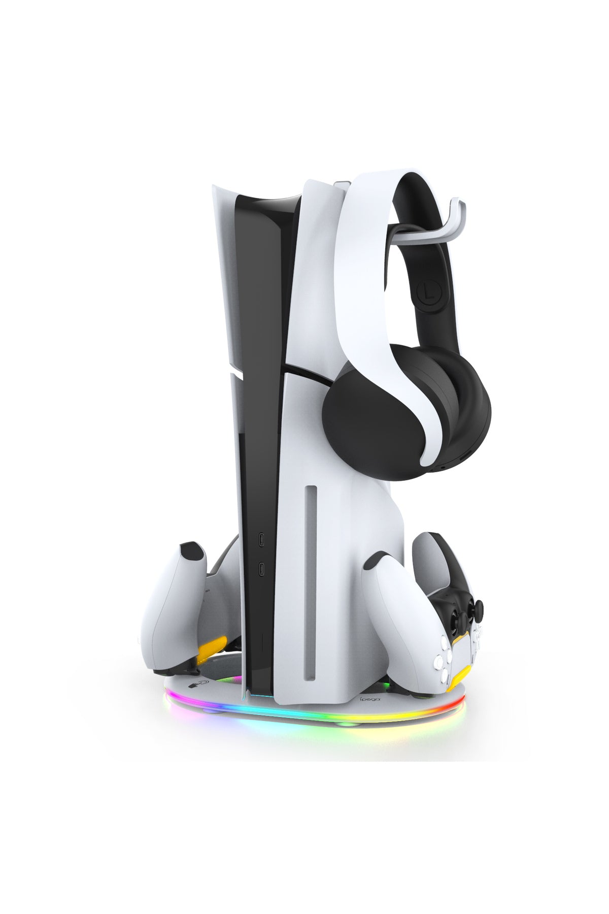 İpega Ps5 Slim Disk/ps5 Slim Dijital Rgb Dikey Stand Kulaklık Tutucu Joystick Şarj Cihazı