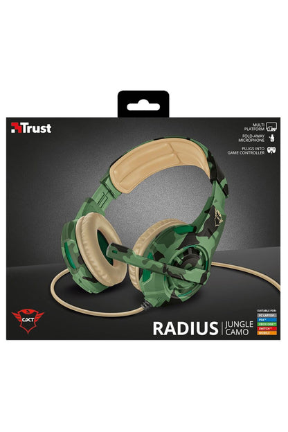 Gxt 322c Carus Yeşil Kamuflaj Gamer Kulaklık Siyah