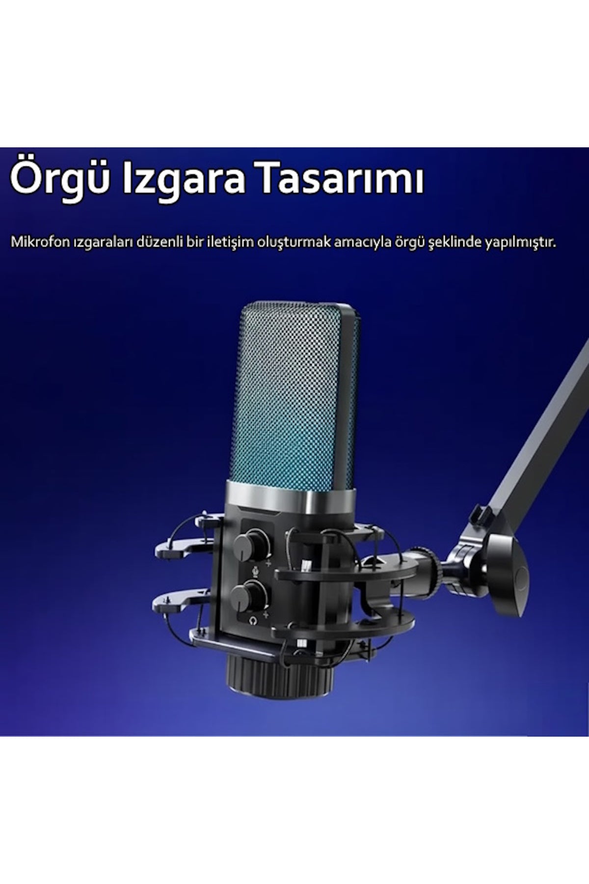 X3R RGB USB Condenser Profesyonel Mikrofon