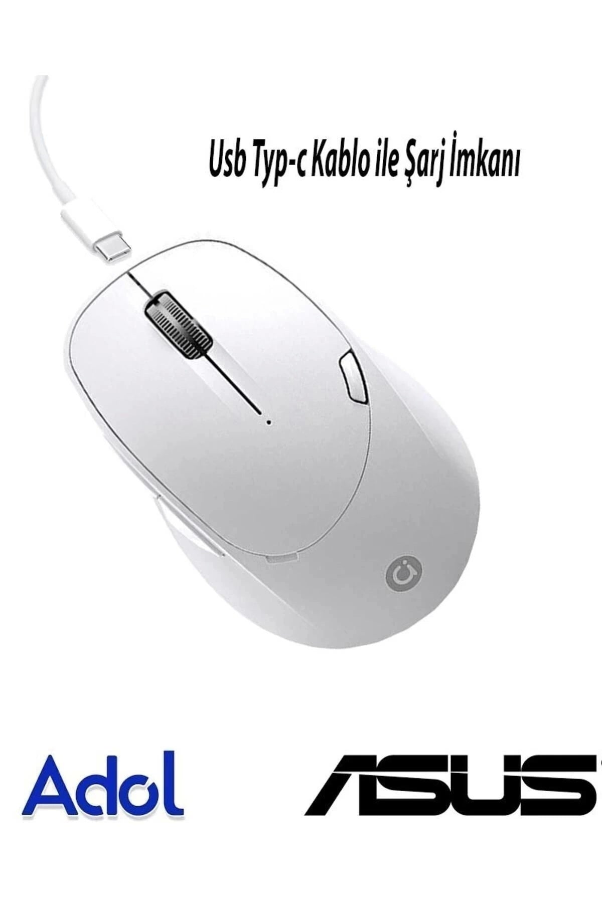 Asus Ms012 2,4gh Wireless Bluetooth Kablosuz Mouse Beyaz Macbook Uyumlu