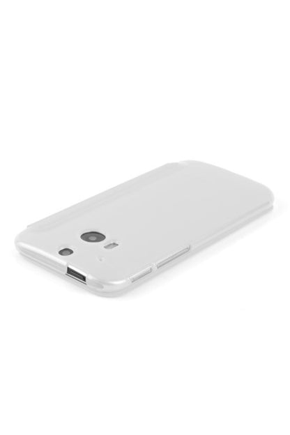 Htc One M8 Pencereli Ve Uyku Modlu Flip Cover - Beyaz
