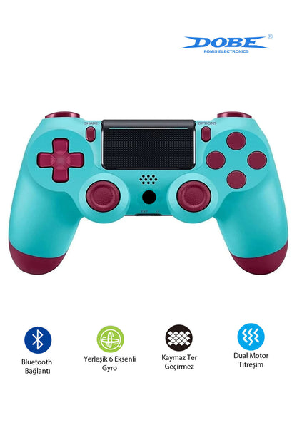 Ps4-pc-android Box-android-Apple Uyumlu iOS Telefon Tablet Titreşimli Bluetooth Oyun Kolu Kamo Gri
