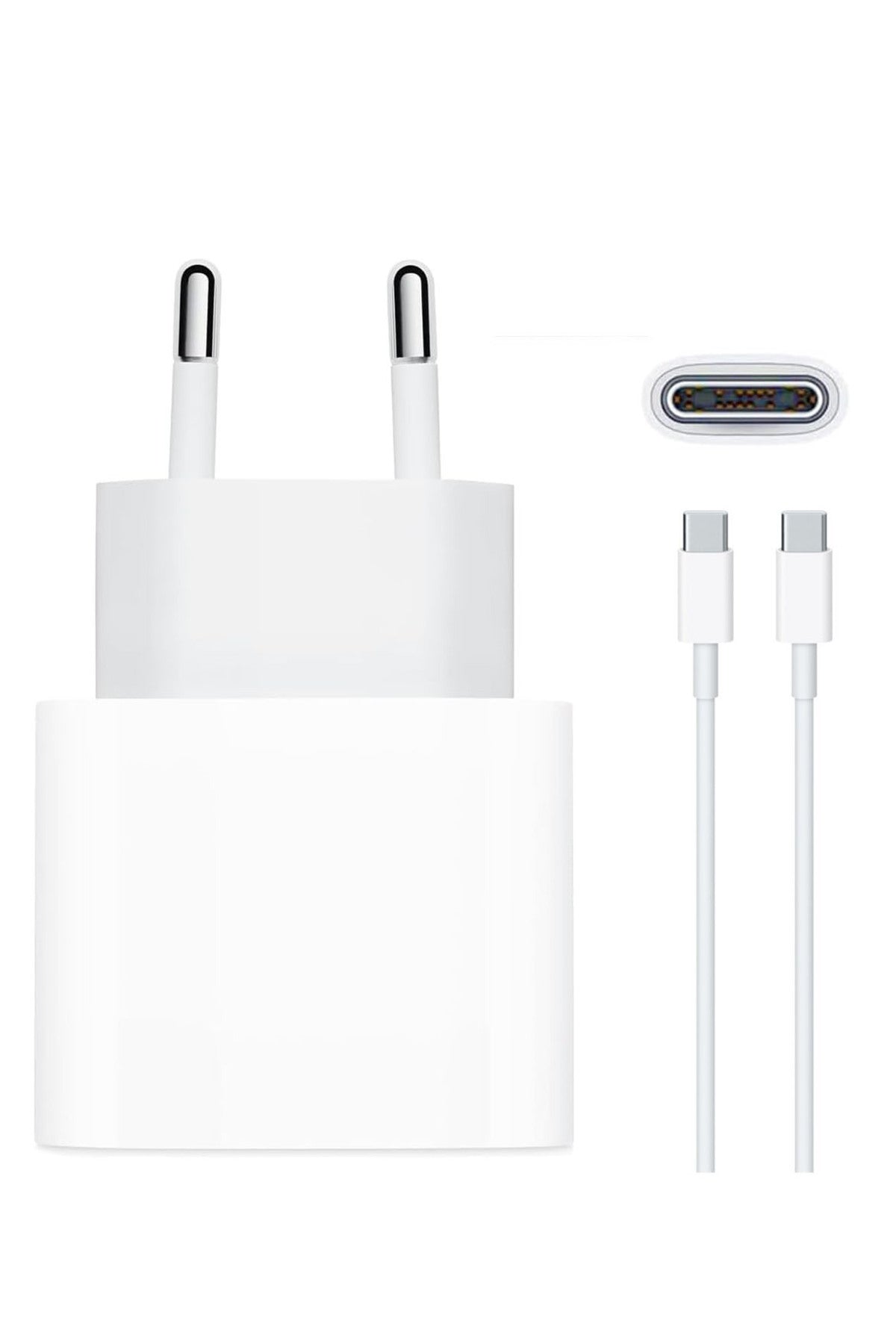 iPhone 20W USB-C PD Güç Adaptörü ve Kablo Dahil Set Type-C lightning Hızlı Şarj Cihazı