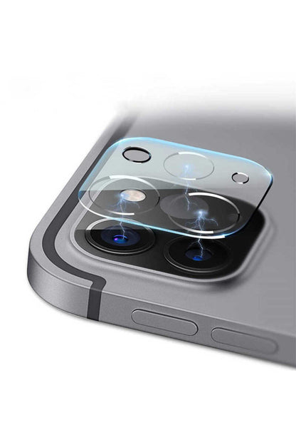 Apple Uyumlu iPad  Pro 12.9 2020 4.nesil Kamera Lens Koruyucu Cam Şeffaf