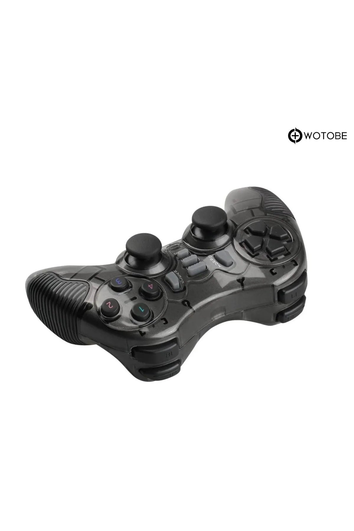 2.4g Ps1 Ps2 Ps3 Pc Android Tv Tv Box Android Telefon Uyumlu Titreşimli Kablosuz Joystick Siyah