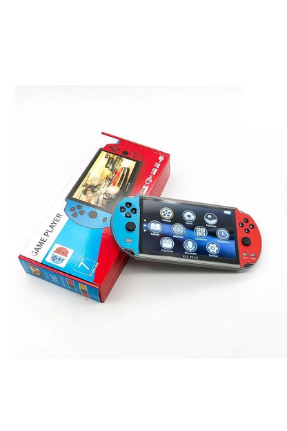 X12 Plus 7'inç Uyumlu Lcd Hd Ekran Tv Out 10000+ Oyunlu Arcade Retro Oyun Konsolu Siyah
