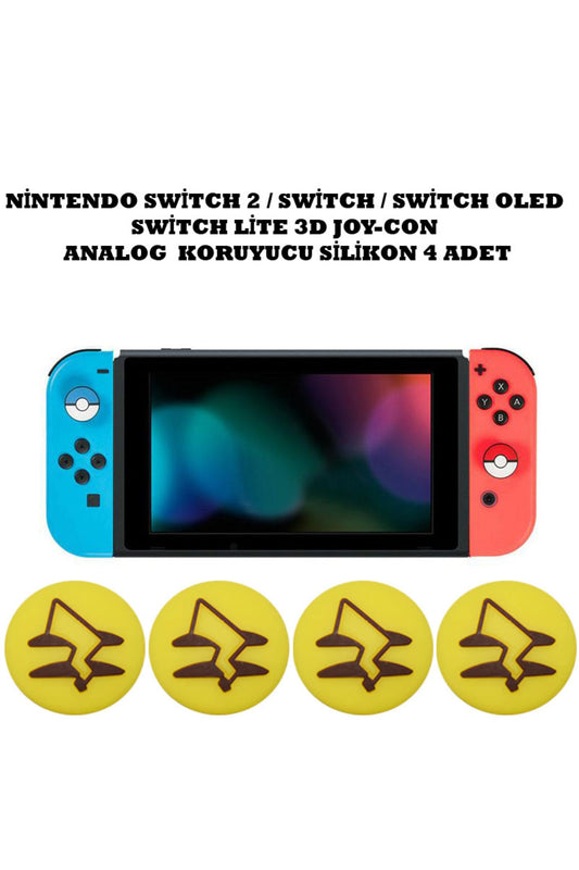 Switch/Switch 2/Switch Oled /Switch Lite Uyumlu Yeni 3D Analog Silikon PAD