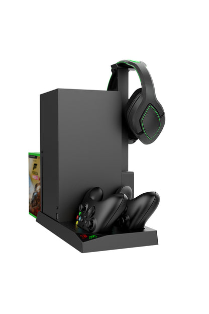 Xbox Series X Çok Amaçlı Şarj İstasyonu Stand Askılı Soğutucu Şarj Edilebilir Pil Set
