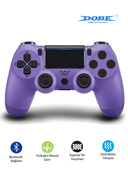 Ps4-pc-android Box-android-Apple Uyumlu iOS Telefon Tablet Titreşimli Bluetooth Oyun Kolu Kamo Kırmızı
