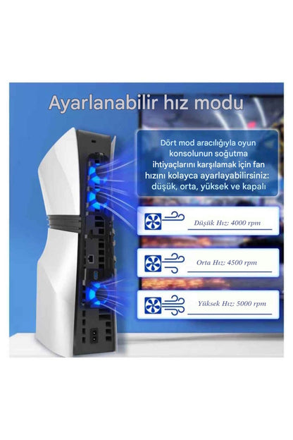 P5D-020 PS5 Pro RGB Soğutucu Fan