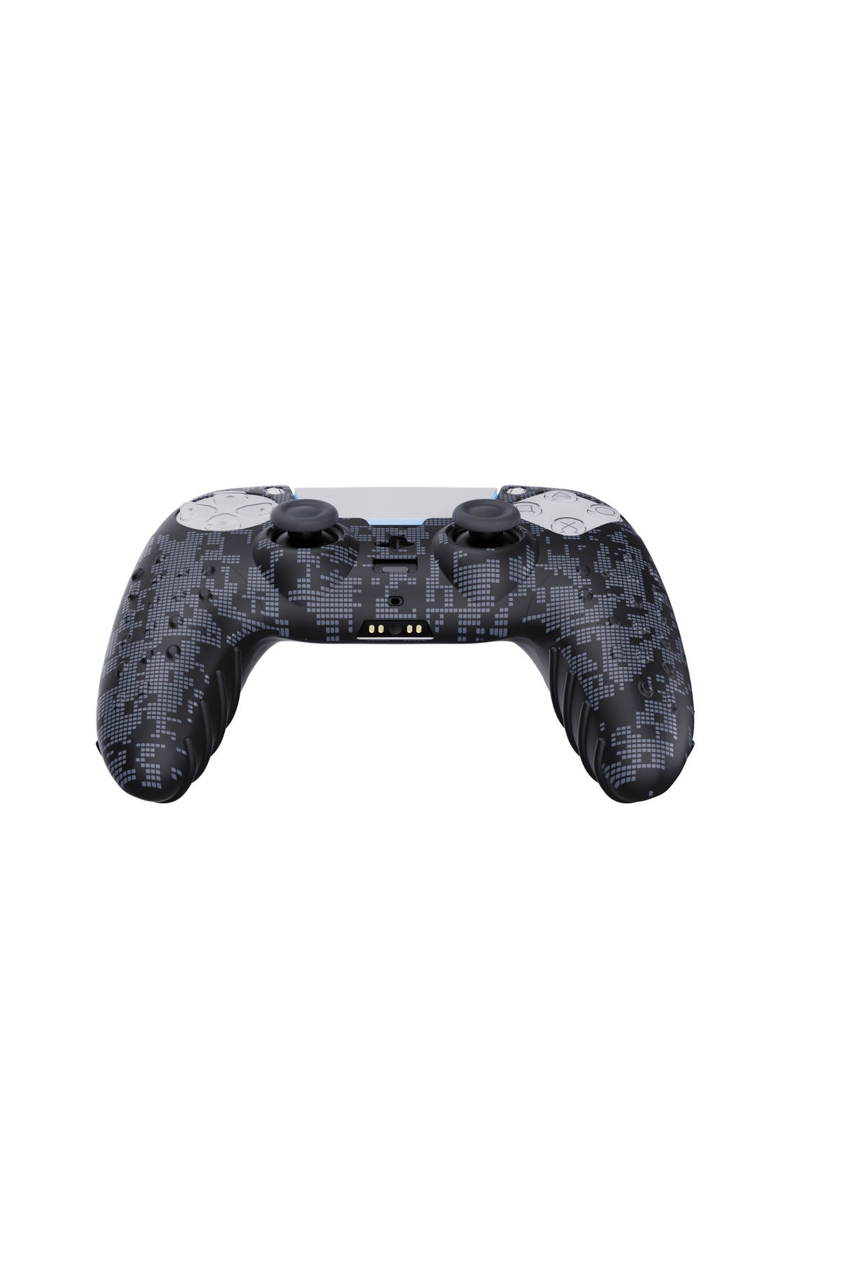 Ps5 Dijital Kamuflaj Silikon Koruyucu Kılıf Ve Analog Koruyucu Siyah Kamo