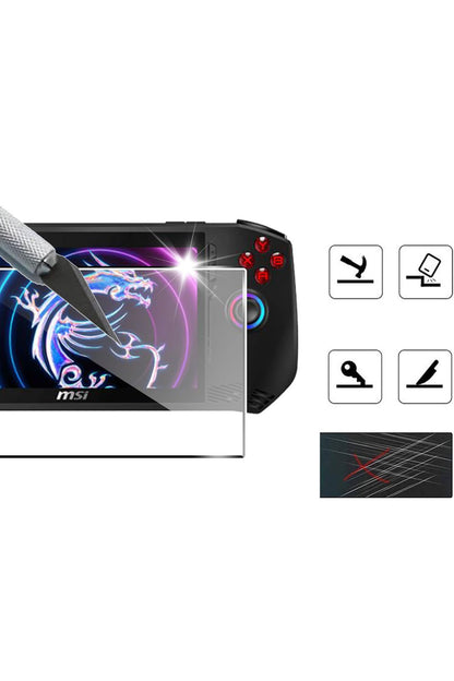 Msı Claw A1m 7 Inç Uyumlu 7 İnç Nano 9h Cam Ekran Koruyucu-2 Adet