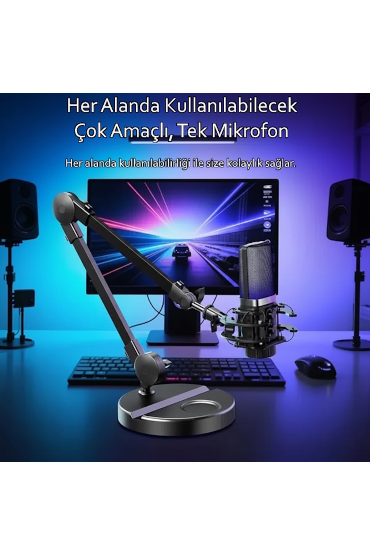 X3R RGB USB Condenser Profesyonel Mikrofon