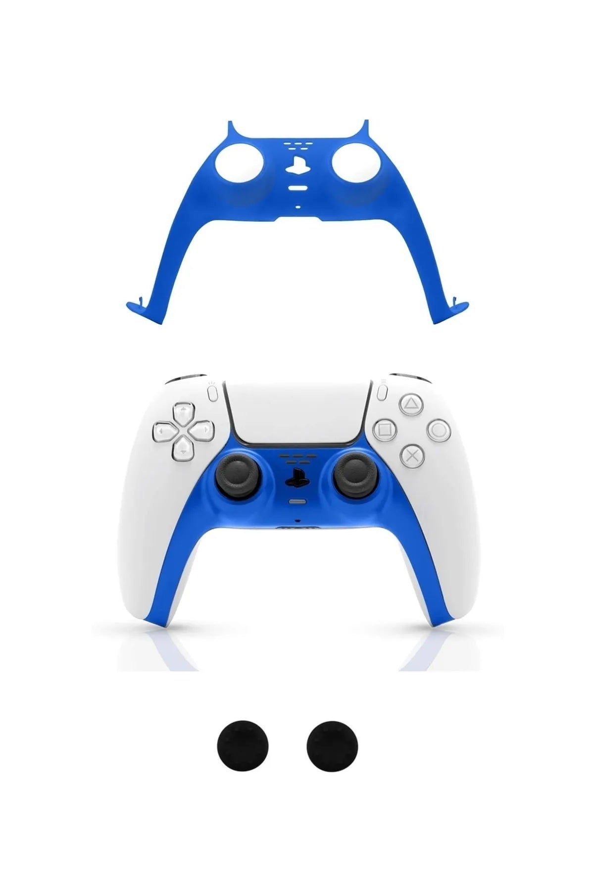 Resident Evıl Desenli Sony Ps5/ps4/ps3 Uyumlu Analog Koruyucu Silikon Pad Mavi
