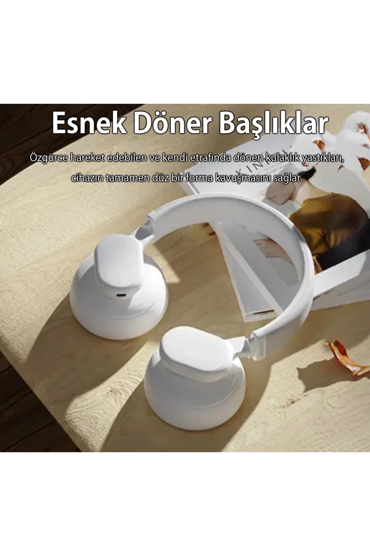 ANC Bluetooth 5.3 Hibrit Kulak Üstü Kablosuz Kulaklık - H1