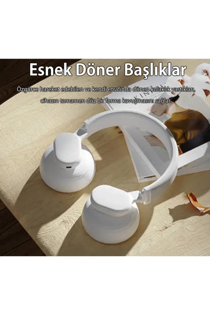 ANC Bluetooth 5.3 Hibrit Kulak Üstü Kablosuz Kulaklık - H1